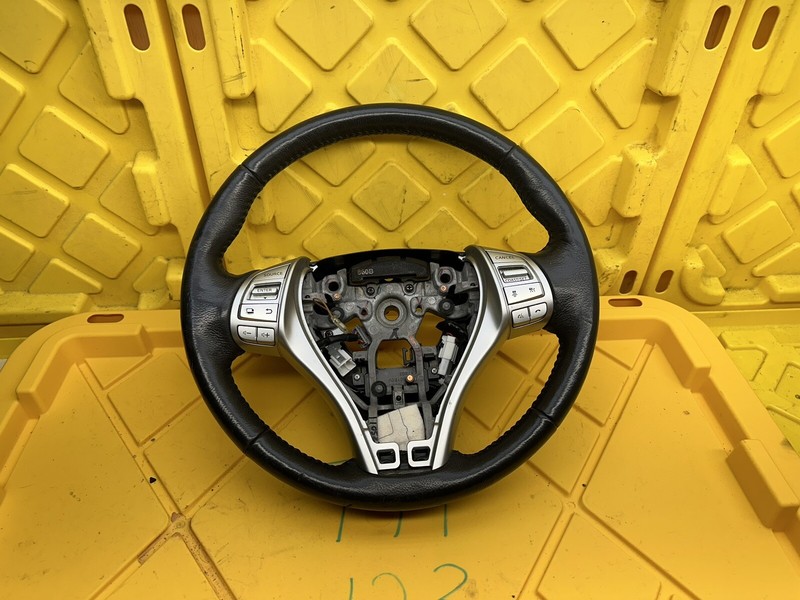 2015-2018 Nissan Altima Black Leather Steering Wheel 484309HS6A
