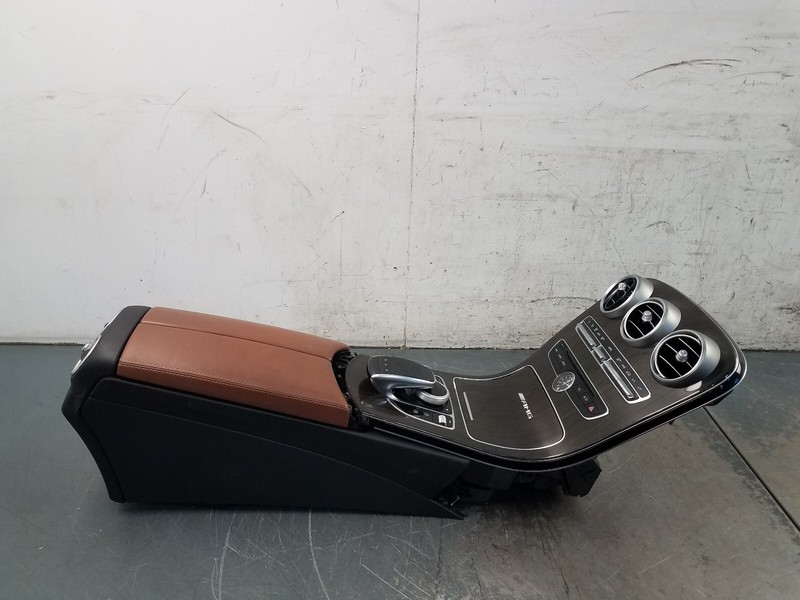 2016 Mercedes AMG C 63 S Center Console Controls Climate / Wood Bezel #3768 V2