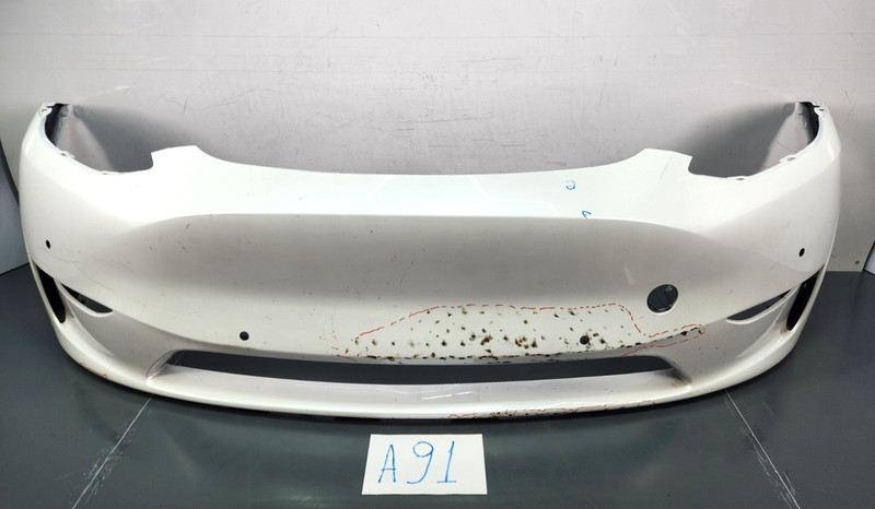 ✅ 20-21 OEM Tesla Model Y Front Bumper Cover Panel Shell White PPSW*