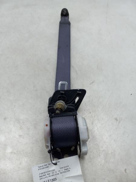 2003 LEXUS GX470 PASSENGER REAR 3RD ROW PASSENGER SIDE SEAT BELT ASSEMBLY