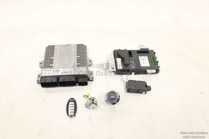 17-22 INFINITI Q60 ENGINE/BODY CONTROL MODULE ECM BCM W/ SMART KEY FOB SET OEM