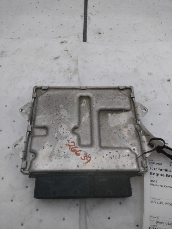 2016 Jeep Renegade Engine Control Module ECM OEM 05150899AD 124k Miles Green