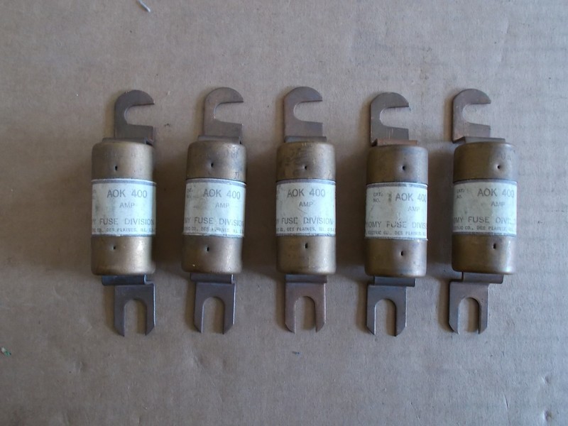 Federal Pacific AOK400 400A 400-Amp, Lot of 5 Fuses *FREE SHIPPING*
