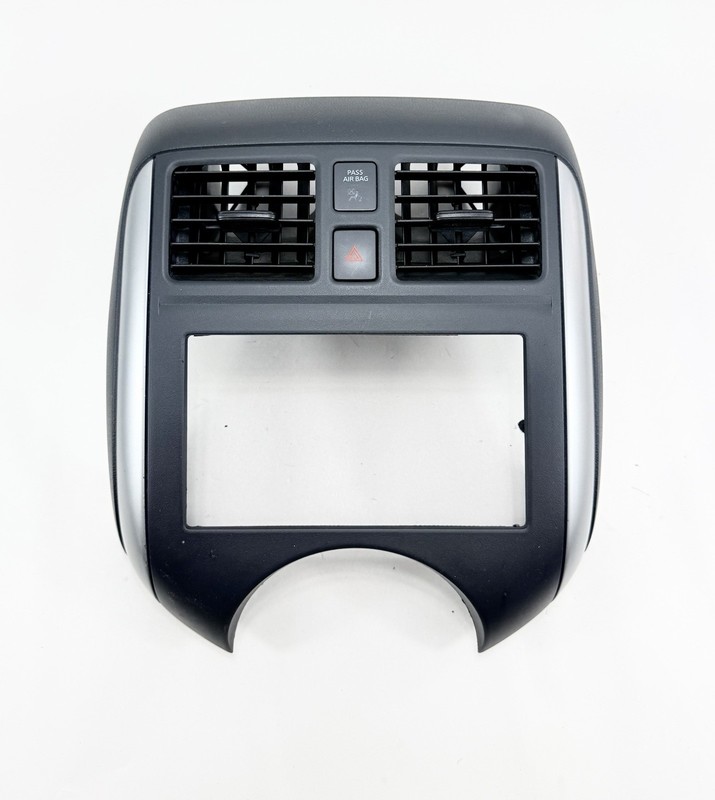 2012-2014 Nissan Versa Sedan Radio Cover Bezel Trim with Vents OEM 682603BA2A
