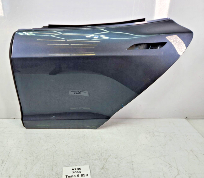 ✅ 12-16 OEM Tesla Model S Rear Left Driver Side Door Shell Panel Gray PMNG NOTE*