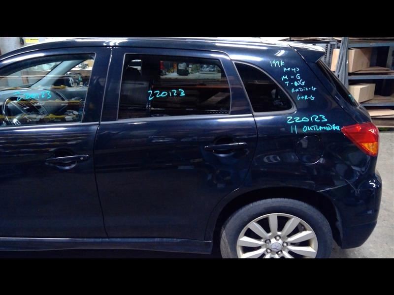 Driver Rear Door Black Fits 2011-2017 OUTLANDER SPORT 801792