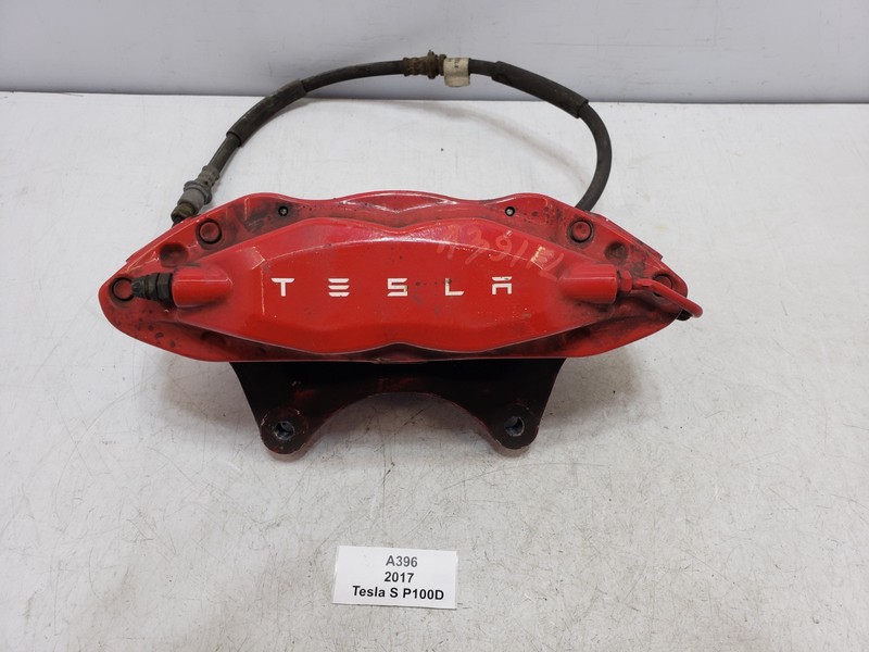 ✅ 2012-2020 OEM Tesla Model S Front Left Driver Side Brake Caliper Brembo Red