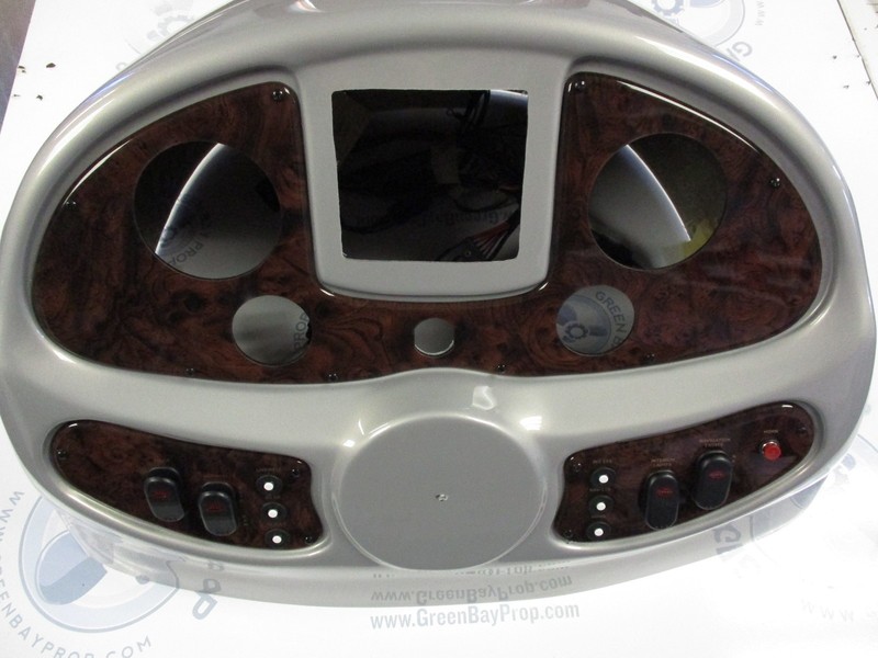 NEW Boat Center Console Top Cover Helm Dash Pontoon Gauge Switch Panel Silver