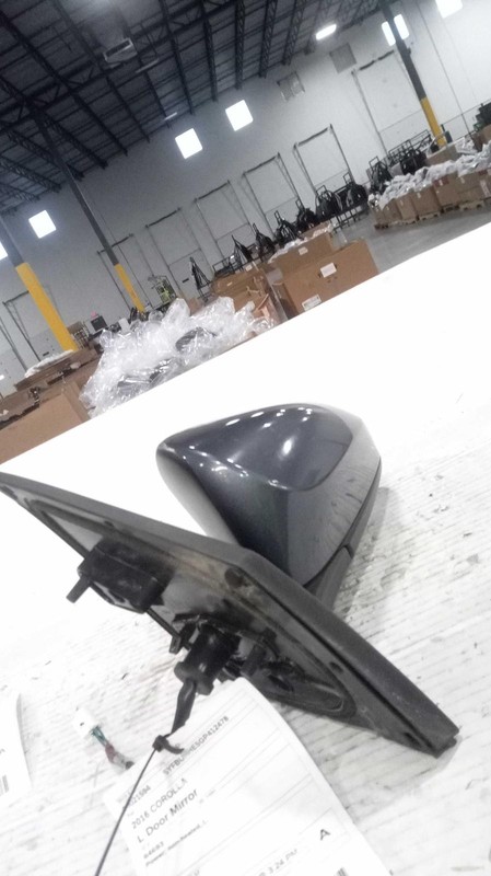 2016 Toyota Corolla Left Blue Door Mirror Assembly OEM Used 84K Miles NJ25-21594