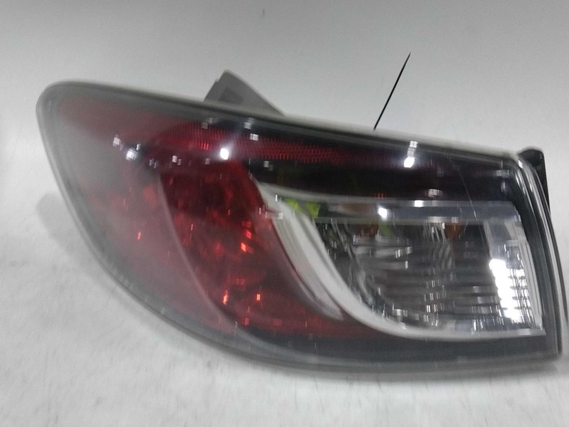 2011 MAZDA 3 Left Tail Light Assembly Black Used OEM 428375 Haze 78K Mile