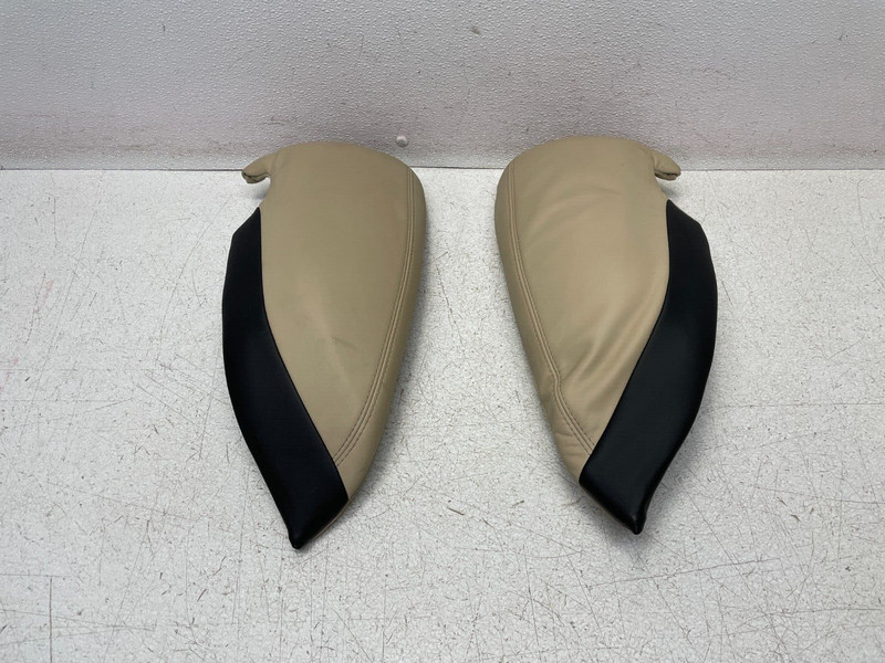 2012-2016 Tesla Model S Rear Left & Right 2nd Row Seat Bolster Set Tan 1383 OEM