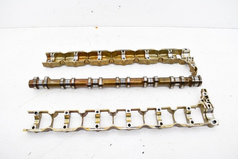 2007 BMW E92 328xi N51 Exhaust Camshaft Cam with Bearing Shelf Tray OEM KW74