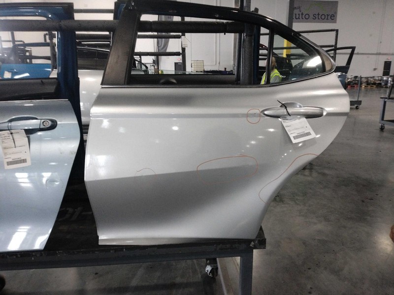2018 Toyota Camry Left Rear Door Silver Used 75K Miles OEM 653526