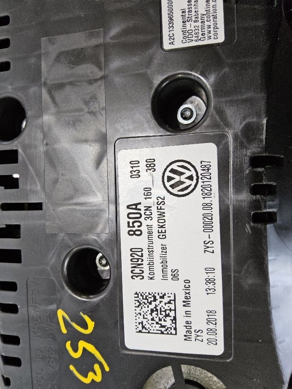 Speedometer Cluster MPH ID 3CN920850A Fits 18-19 ATLAS 3444779