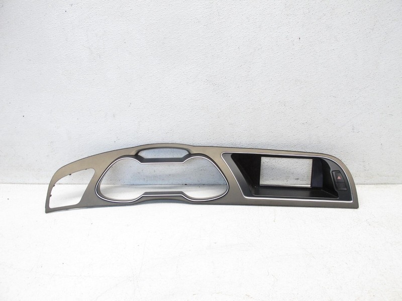 13-16 AUDI B8 A4 S4 RS4 DASH TRIM BEZEL GAUGE CLUSTER MMI SCREEN OEM 101723B