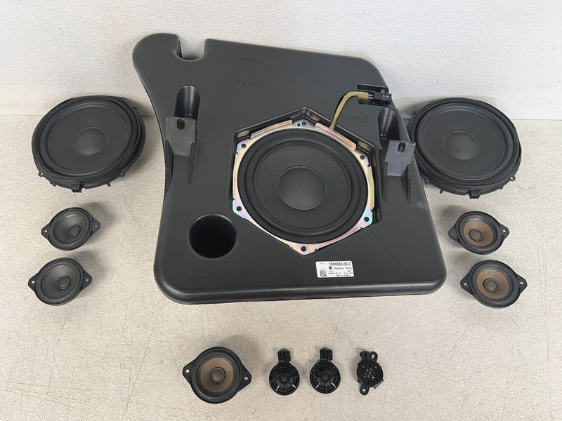 ⭐2012-2020 TESLA MODEL S INTERIOR RADIO AUDIO SUBWOOFER SPEAKER SET OEM LOT2650
