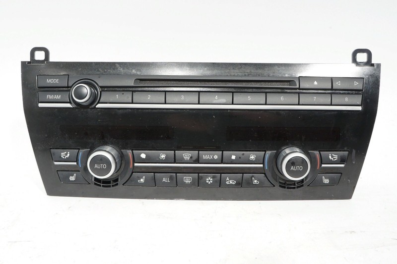 09 10 11 12 BMW 750I F01 DASH FM RADIO CD PLAYER CLIMATE CONTROL SWITCH OEM