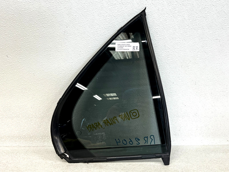 ⭐2001-2006 LEXUS LS430 REAR RIGHT SIDE QUARTER DOOR WINDOW GLASS OEM LOT2604