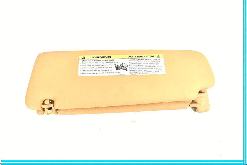 11-14 Porsche Cayenne 958 Hybrid S Front Right Side Sun Visor Sunvisor Beige OEM