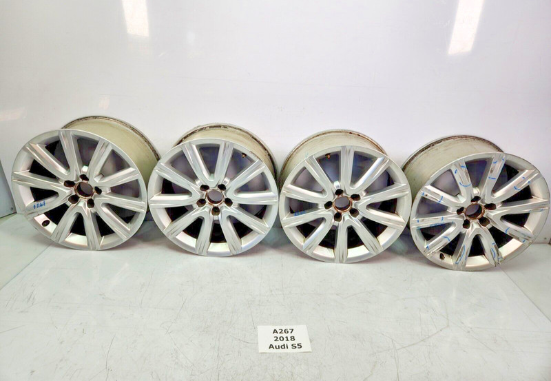 ✅ OEM Audi S5 A6 B9 Alloy Wheel Rim 18x8J ET39 Silver SET NOTE*