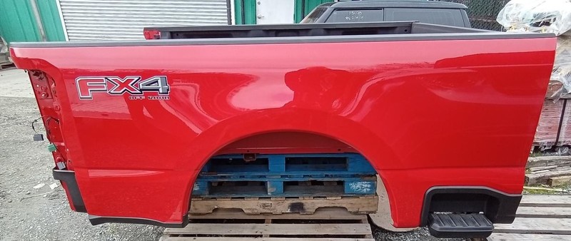 2023 Ford F-250 F-350 6 Ft 9 in Bed Box SRW Race Red w/ Factory Spray Liner
