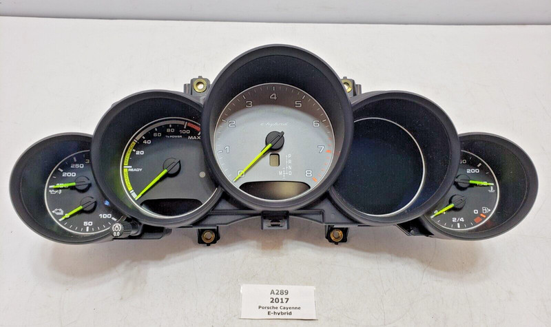 ✅ 17-18 OEM Porsche Cayenne 958 E-Hybrid Intrument Cluster Speedometer Gauge