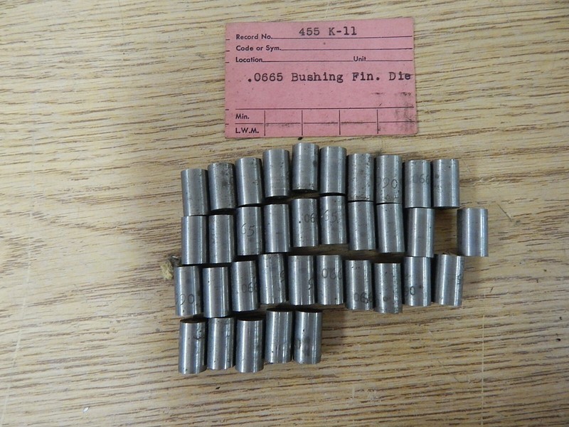 R.P. & D.D. 455 K-11 .0665 Bushing Fin. Die Lot of 35 *FREE SHIPPING*