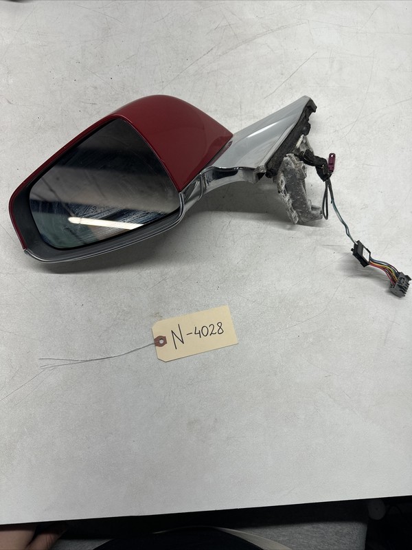 2012-2015 Tesla Model S Front Driver Side Exterior Door Mirror Left Red