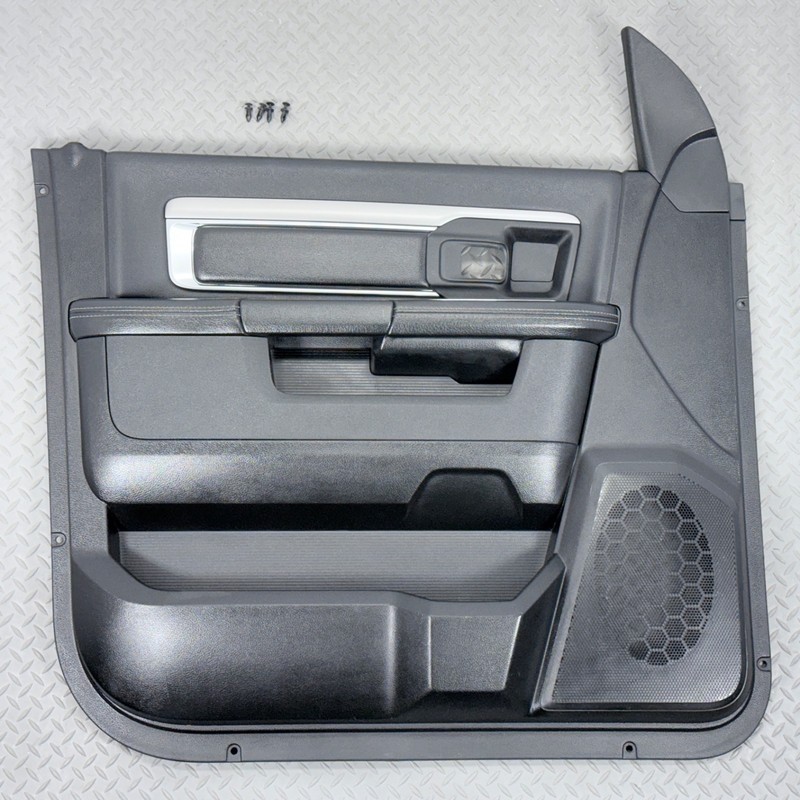 ✅ 13-24 RAM 1500 Classic 2500 3500 SLT Big Horn OEM FRONT LEFT DOOR PANEL Black