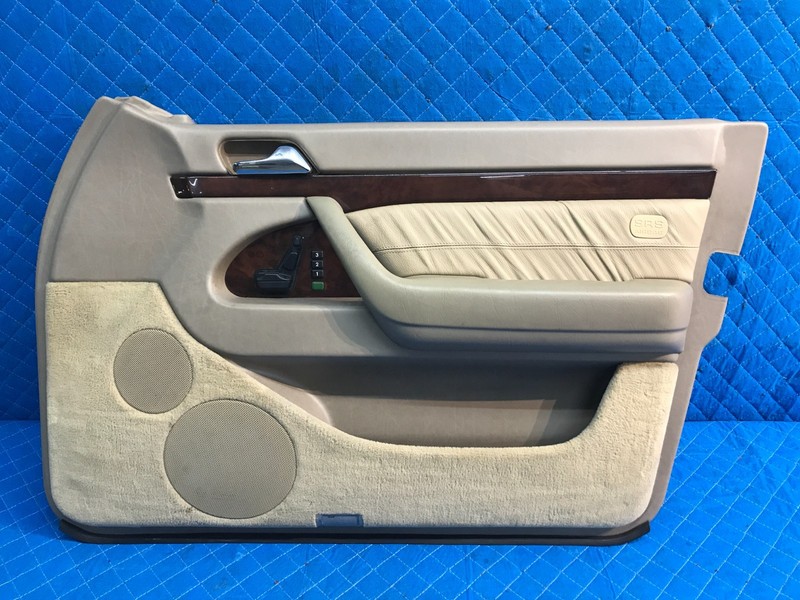92-99 Mercedes W140 S500 Front Right Passenger Interior Door Panel OEM Beige