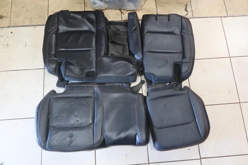 2018-2023 Jeep Wrangler JL Rubicon 4 Door OEM Rear Seat Cover Black & Red