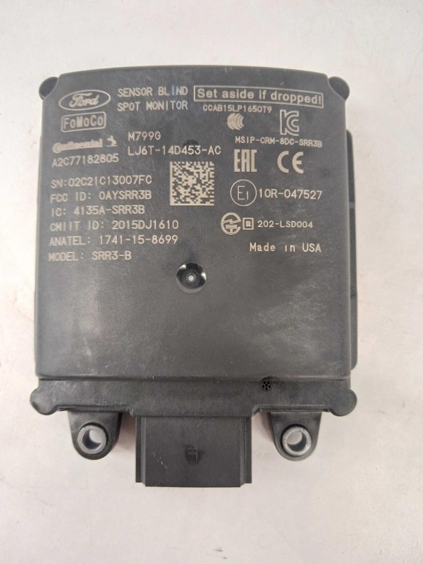 2022 FORD ESCAPE radar unit rear blind spot sensor OEM LJ6T14D453AC 22