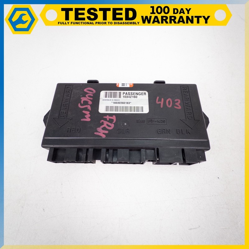 00-04 CHEVROLET CORVETTE C5 FRONT RIGHT PASSENGER SIDE DOOR CONTROL MODULE OEM