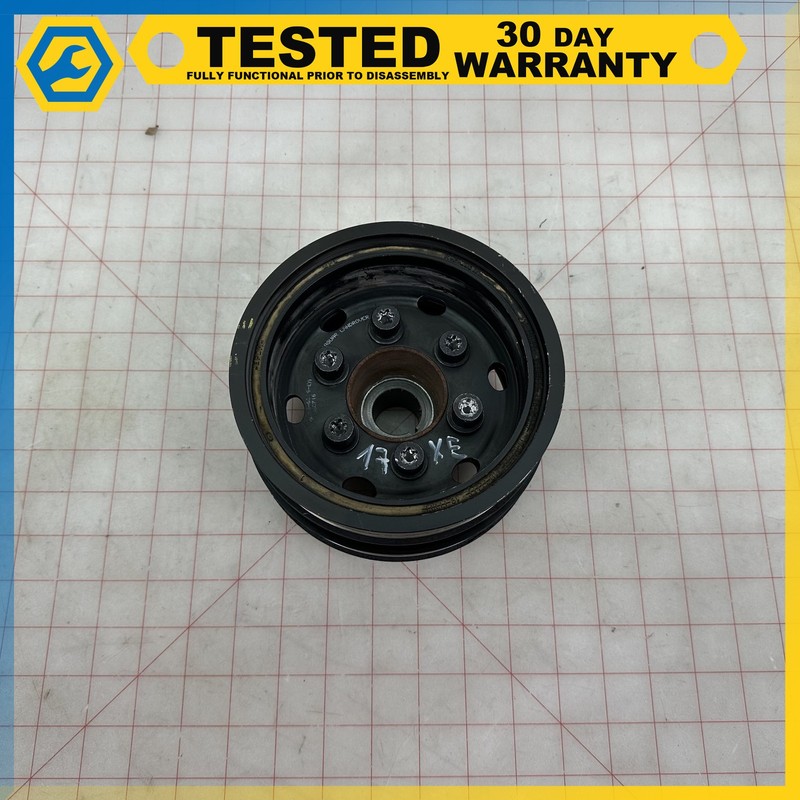 17 JAGUAR XE HARMONIC BALANCER CRANKSHAFT PULLEY OEM