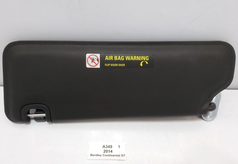 ✅ 03-17 OEM Bentley Continental GT Front Right Passenger Sunvisor Visor Black