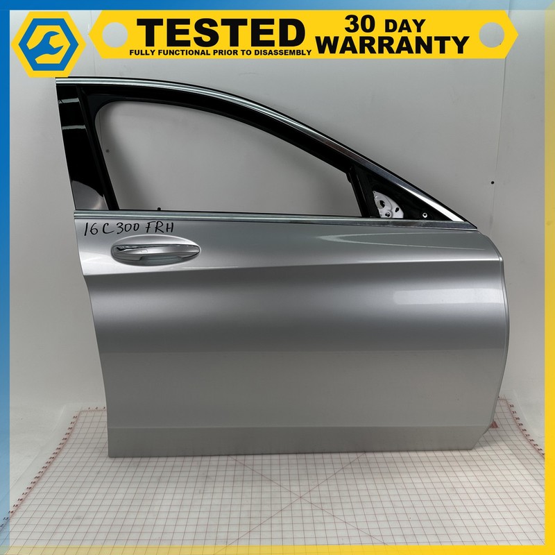 15-21 Mercedes C300 W205 FRONT RIGHT PASSENGER SIDE DOOR SHELL Silver 775 OEM