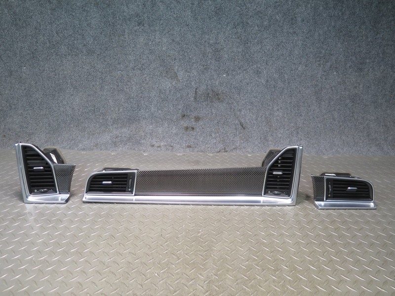15-18 PORSCHE MACAN DASH FRONT LEFT CENTER RIGHT A/C AIR VENT GRILLE TRIM SET