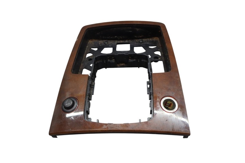10-15 AUDI 4L Q7 Front Center Console Shifter Radio Control Pan Insert Bezel Oem