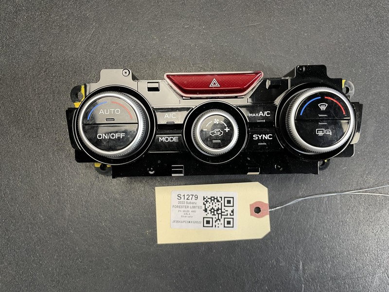 A/C Heater Control 2022 Subaru Forester 72311-SJ591 2023