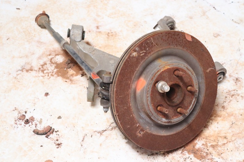 2007-2009 JAGUAR XK REAR RIGHT SPINDLE KNUCKLE WHEEL HUB W/ CONTROL ARMS OEM