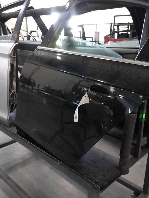 2009 AUDI A4 Left Rear Door Black 223079 132K Miles Used Auto Part