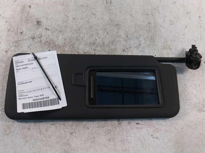 KIA Sportage 2024 Used Passenger Side Sun Visor Blue OEM 7681605 19K Miles
