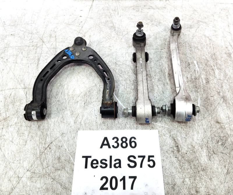 ✅ 16-20 OEM Tesla Model S Front Right Passenger Side Lower Upper Control Arm SET
