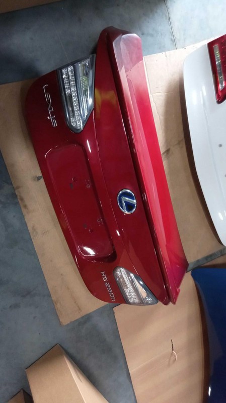 2010 Lexus HS250H OEM Red Deck Lid Trunk Lid, 213K Miles, Warranty Included