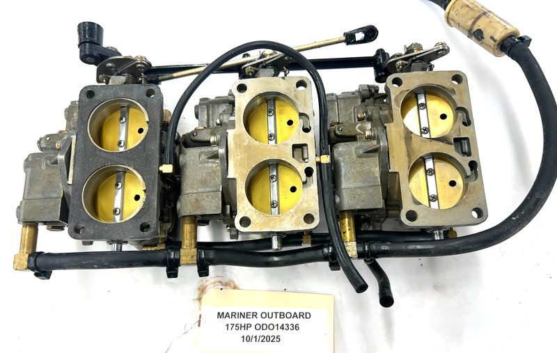 Mercury Outboard 175hp CARBURETOR SETtwo stroke v6 FRESHWATER! CLEANED! READY!