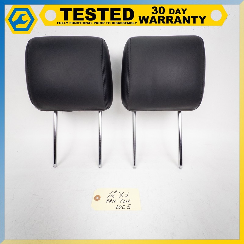 10-19 JAGUAR XJ XJL XJR FRONT LEFT RIGHT SET SEAT HEADREST OEM