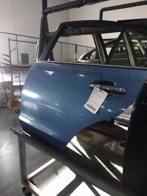 2015 Subaru Impreza Left Rear Door Blue, Light Scratch, 135k Miles, OEM