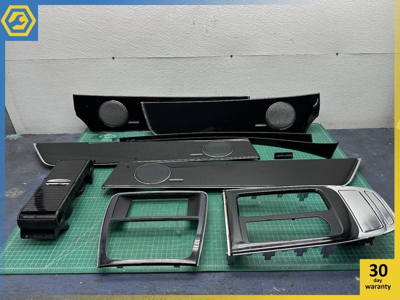 13-15 JAGUAR XJ WOOD TRIMS COVER MOLDINGS PANELS COMPLETE SET OEM