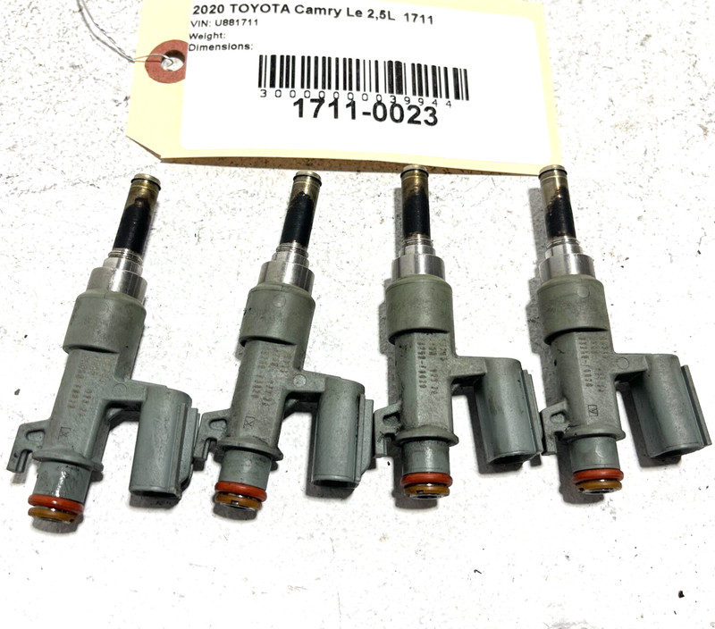 2018 - 2022 TOYOTA CAMRY 2.5L ENGINE FUEL INJECTOR OEM SET OF 4