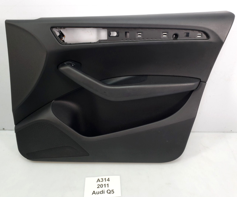 ✅ 2009-2012 OEM Audi Q5 Front Right Passenger Interior Door Trim Panel Black